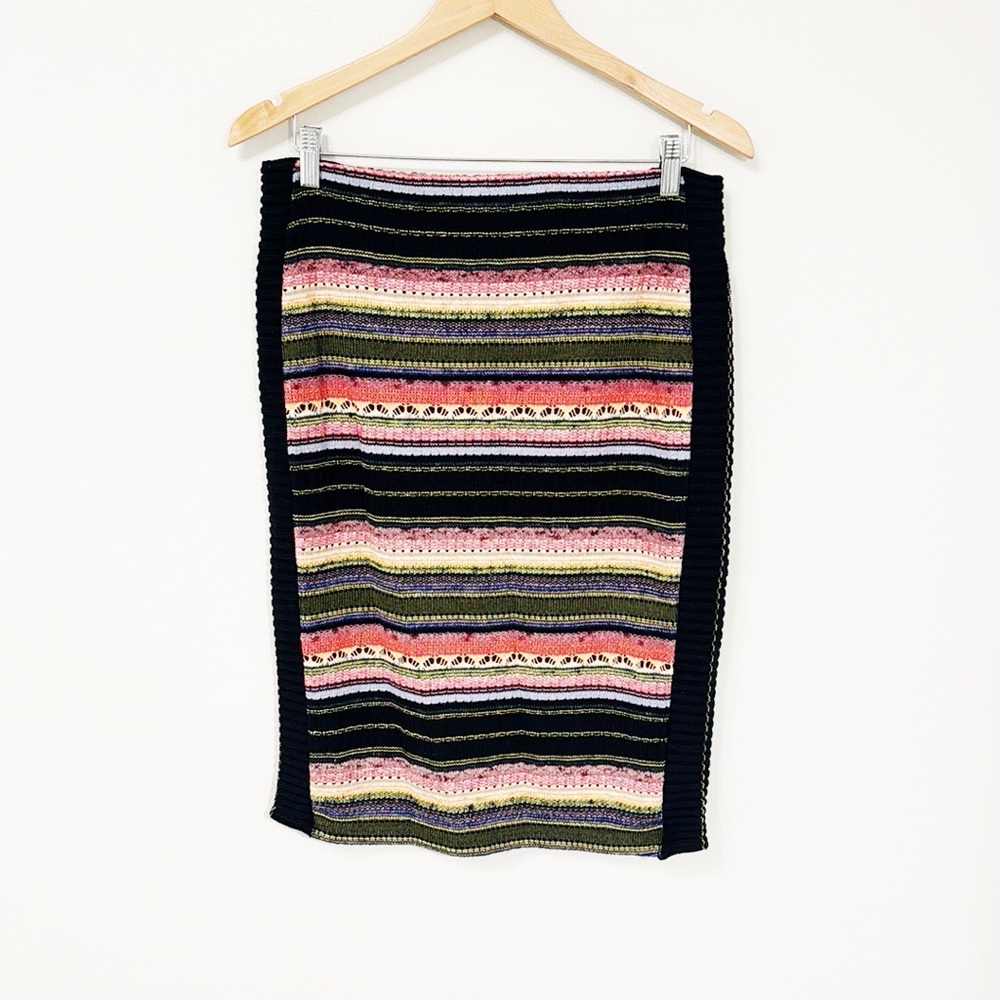 ANTHROPOLGIE Cecilia Prado Pencil Skirt Knit striped size Large